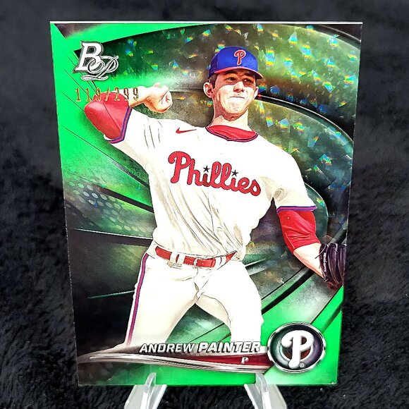 Andrew Painter 2022 Bowman Top Prospect 119/299 & 2022 Elite Future Threads - Picture 2 of 6